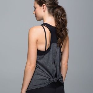 Lululemon Clip-In Tank
Heathered Black / Black